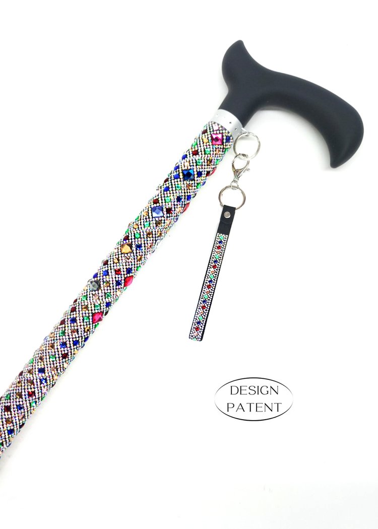 Diamond Candy Crush Bedazzled Cane - Mildred Hoit