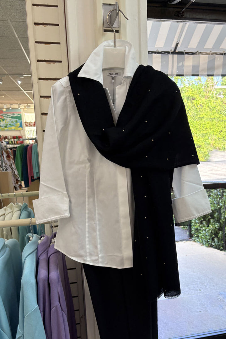 Janavi Black Seabed Splendor Shawl - Mildred Hoit