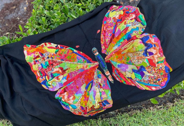 Janavi Kaleidescope Butterfly Shawl - Mildred Hoit