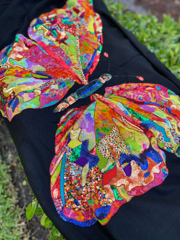 Janavi Kaleidescope Butterfly Shawl - Mildred Hoit
