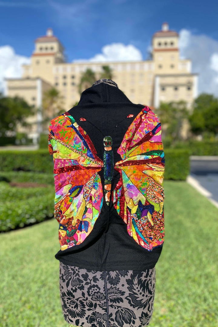 Janavi Kaleidescope Butterfly Shawl - Mildred Hoit
