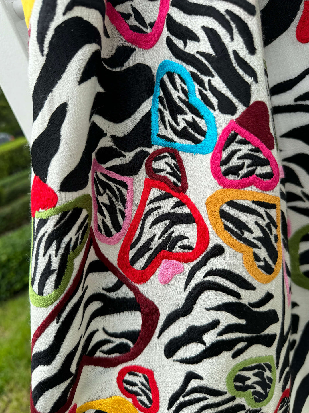 Janavi Hand Embroidered Pearly Veins Shawl - Mildred Hoit