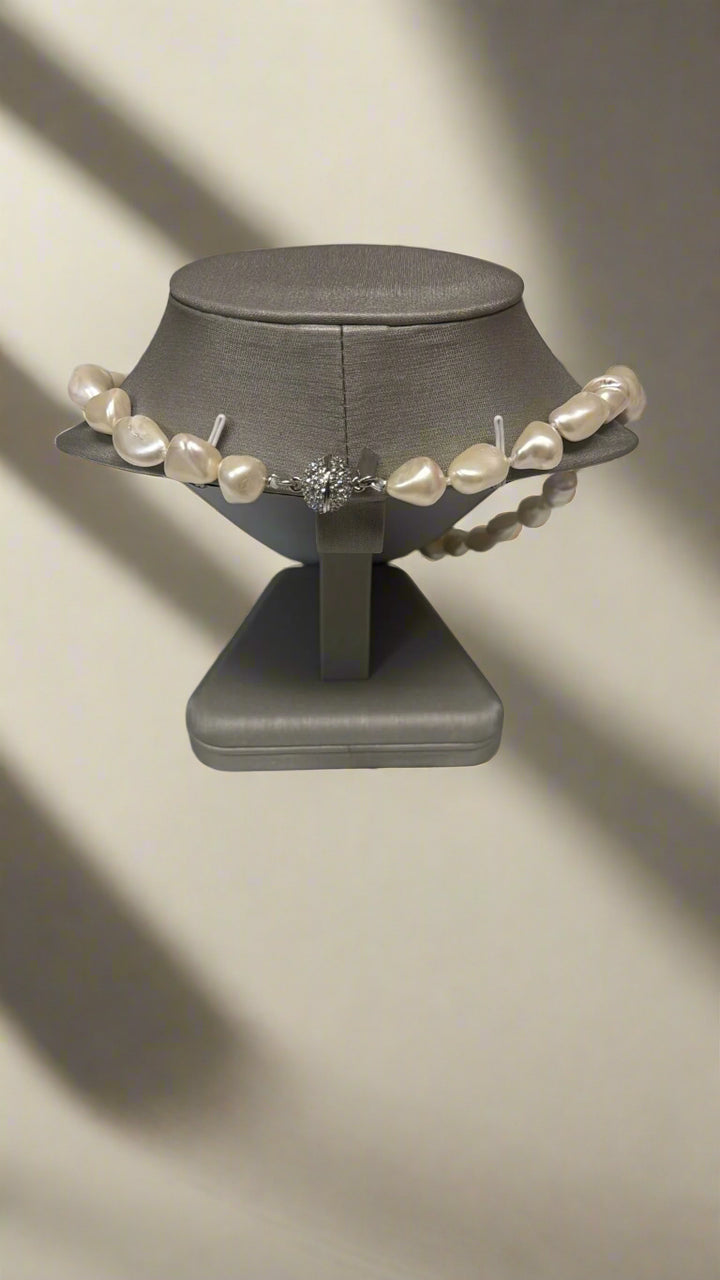 Kenneth Jay Lane 24" Light Cultura Mother of Pearl Necklace - Mildred Hoit