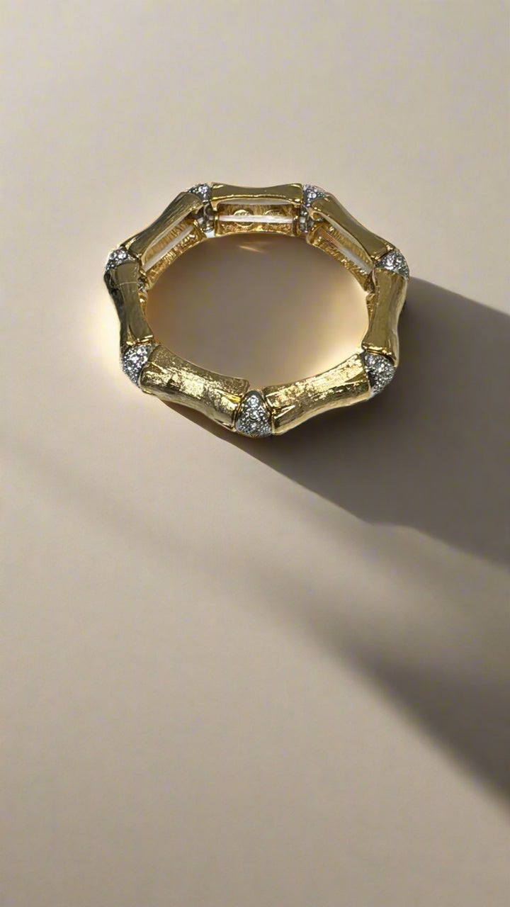 Kenneth Jay Lane Bamboo Stretch Bracelet - Mildred Hoit