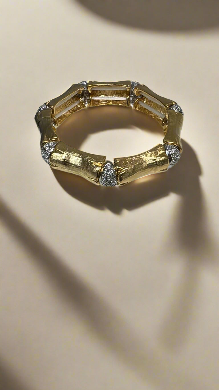 Kenneth Jay Lane Bamboo Stretch Bracelet - Mildred Hoit