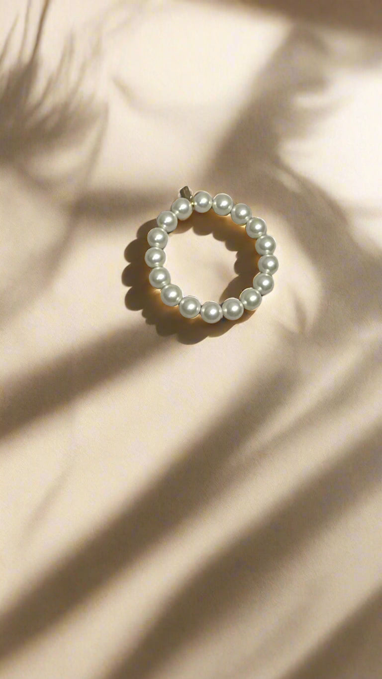 Kenneth Jay Lane 12mm Light Cultura Pearl Stretch Bracelet