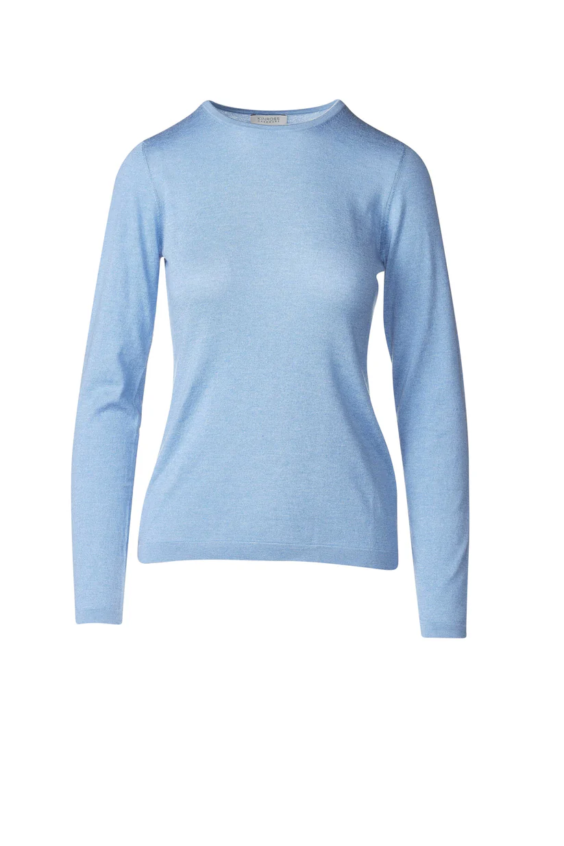 Kinross Long Sleeve Crew Sweater in Como - Mildred Hoit