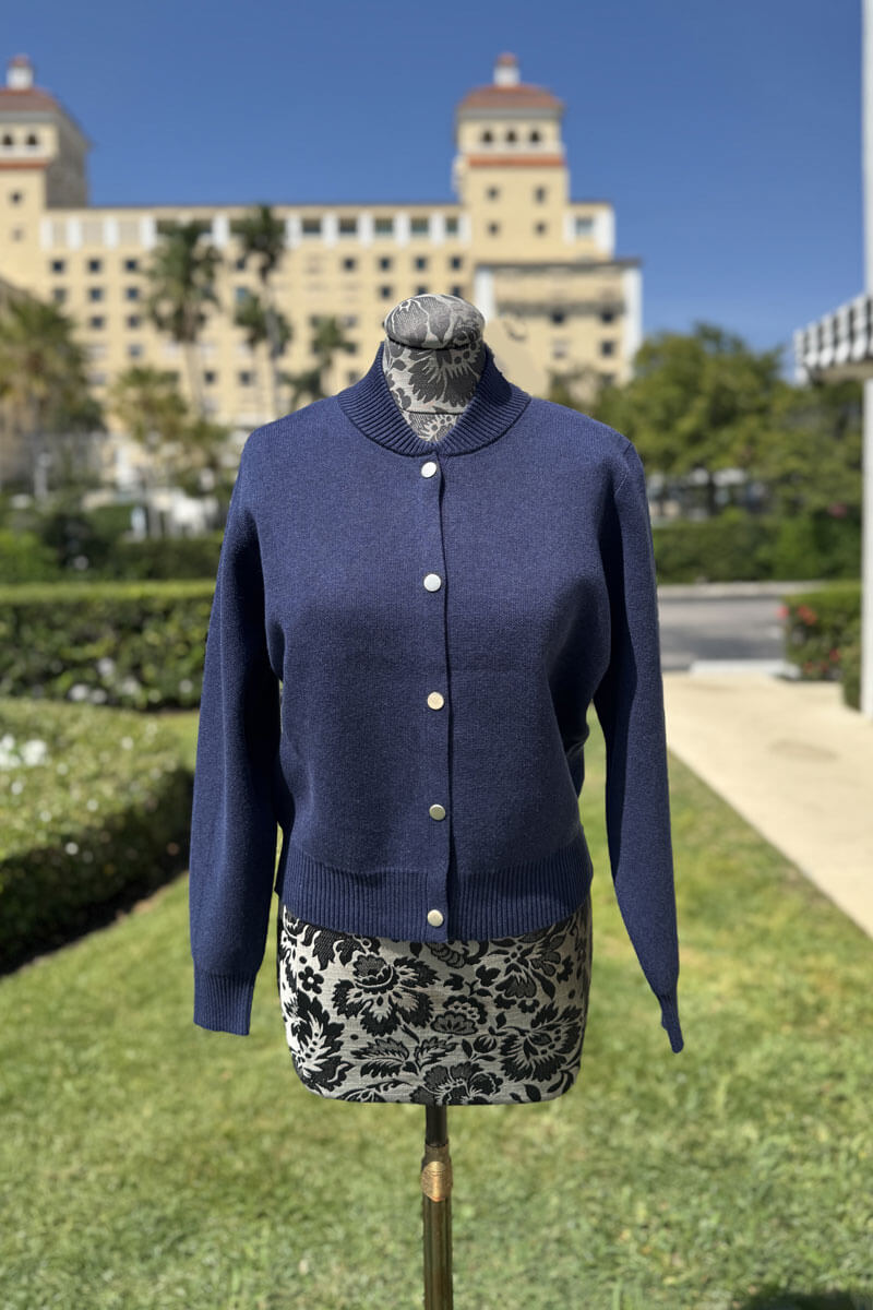 Marble Navy Jacket - Mildred Hoit