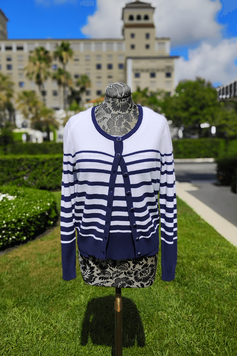 Blue and White Cotton Navy Set - Mildred Hoit
