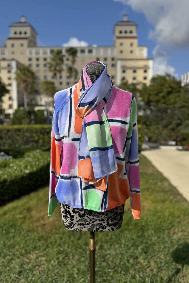 Italian Knit Sweater Set in Mimosa - Mildred Hoit