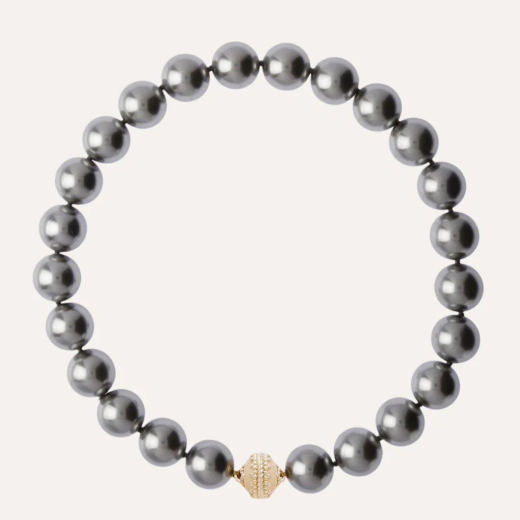 Victoire 16mm Grey Shell Pearl Necklace
