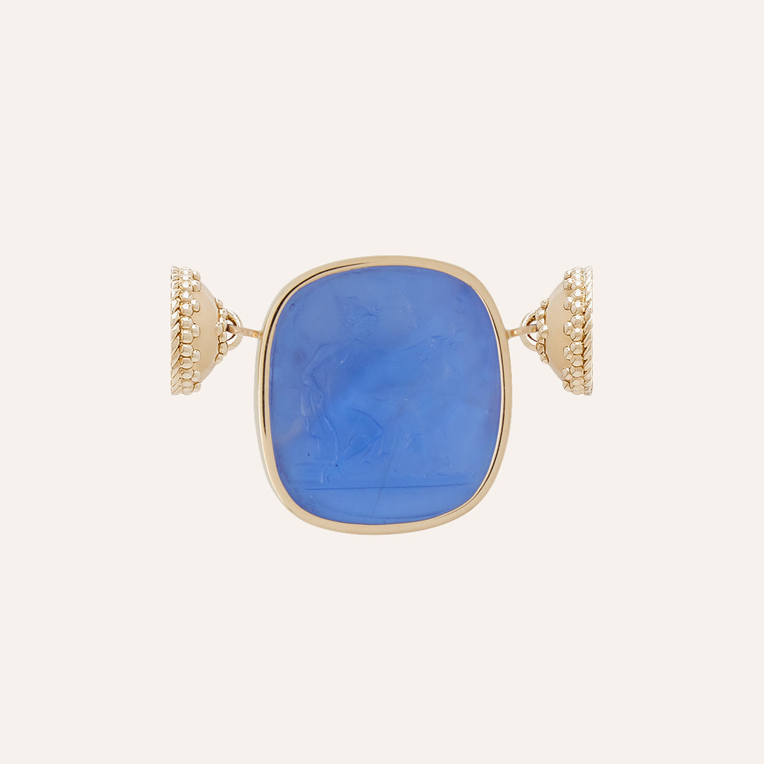 Classic Diana Royal Blue Italian Glass Centerpiece