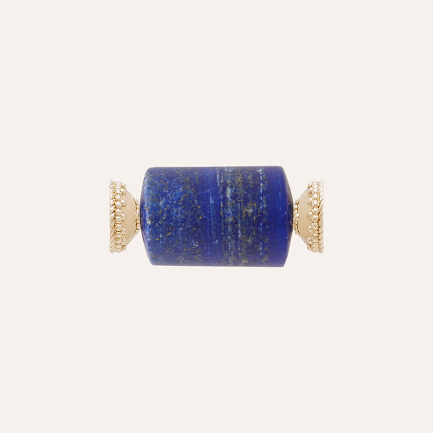 Clara Williams Matte Lapis Tube Centerpiece available at Mildred Hoit in Palm Beach.