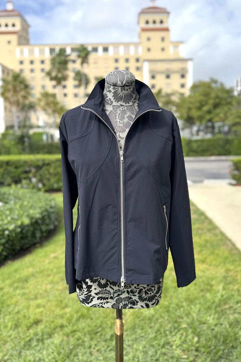 Peace of Cloth Alex Jacket in Navy - Mildred Hoit
