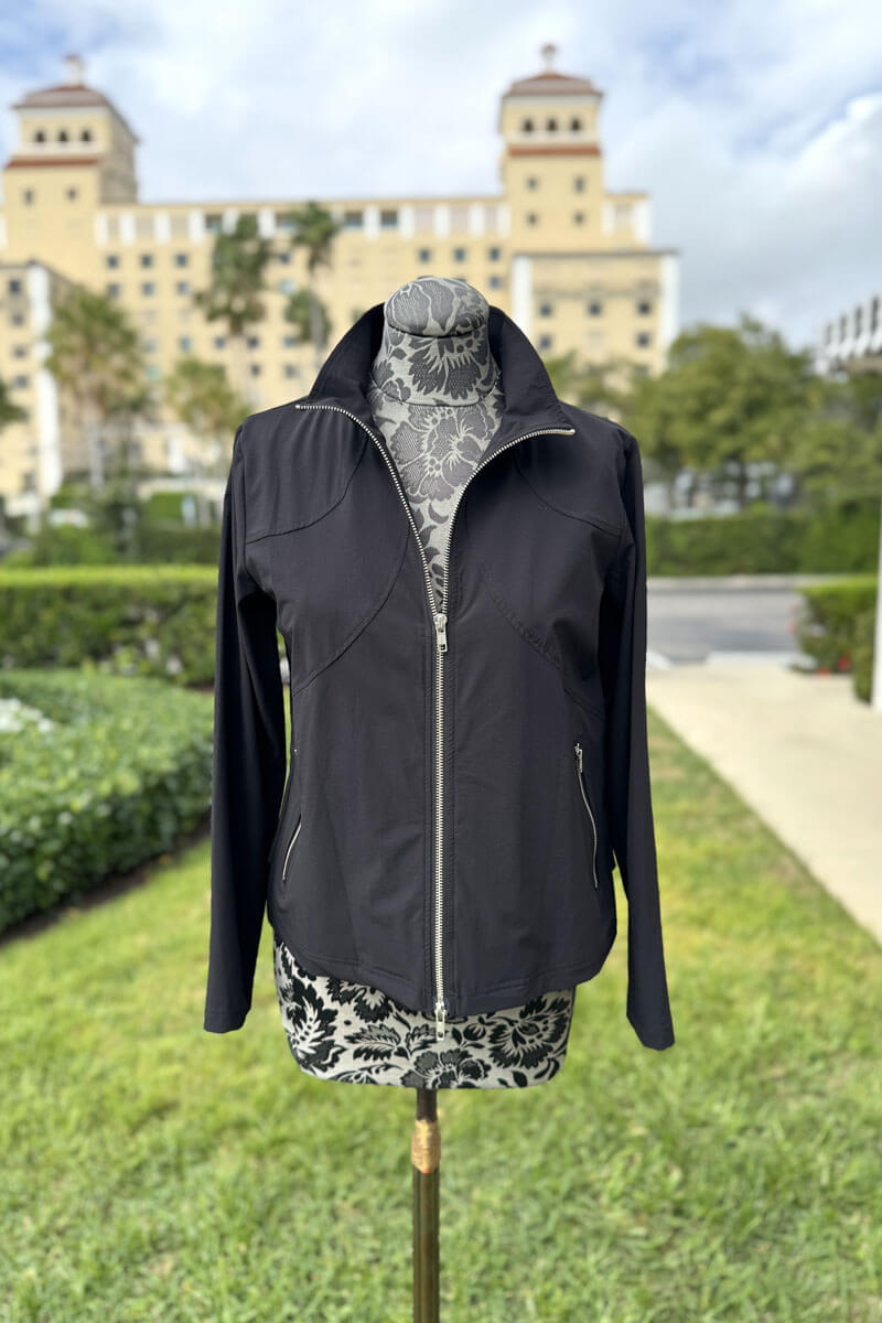 Peace of Cloth Alex Jacket in Onyx - Mildred Hoit