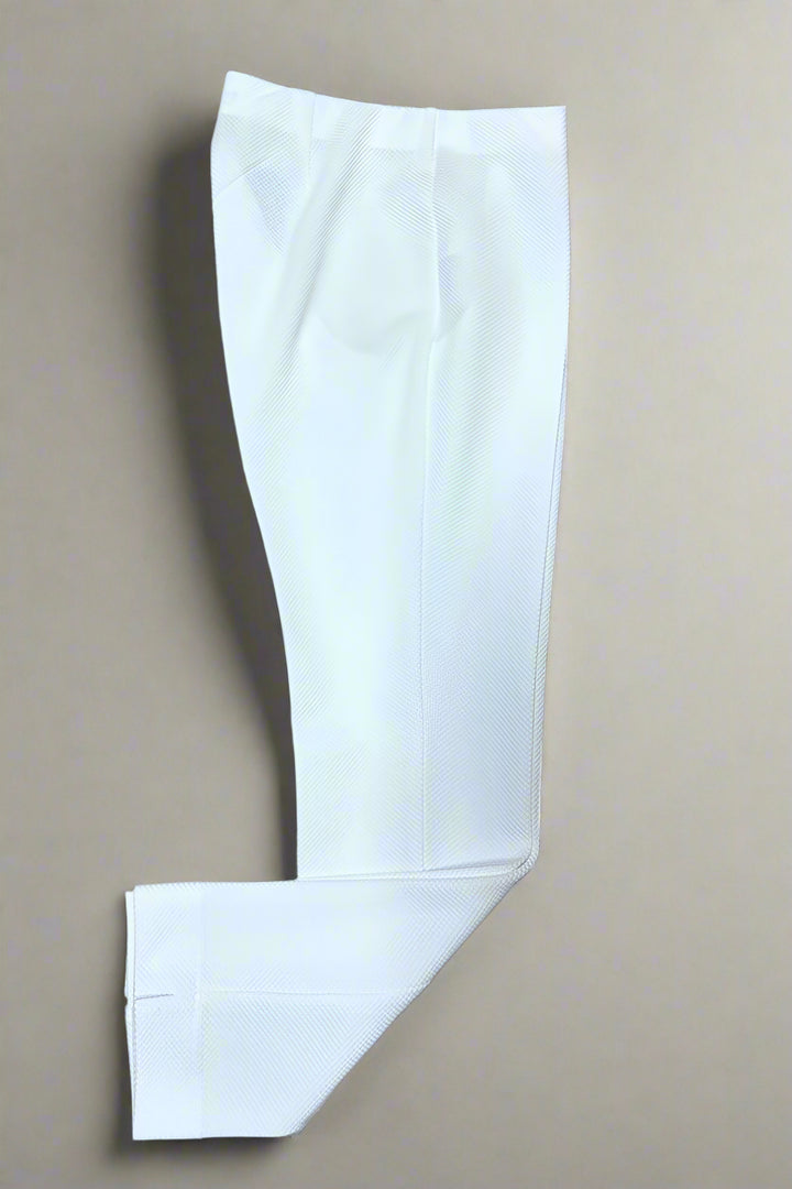Peace of Cloth Annie Pique Pant in White - Mildred Hoit