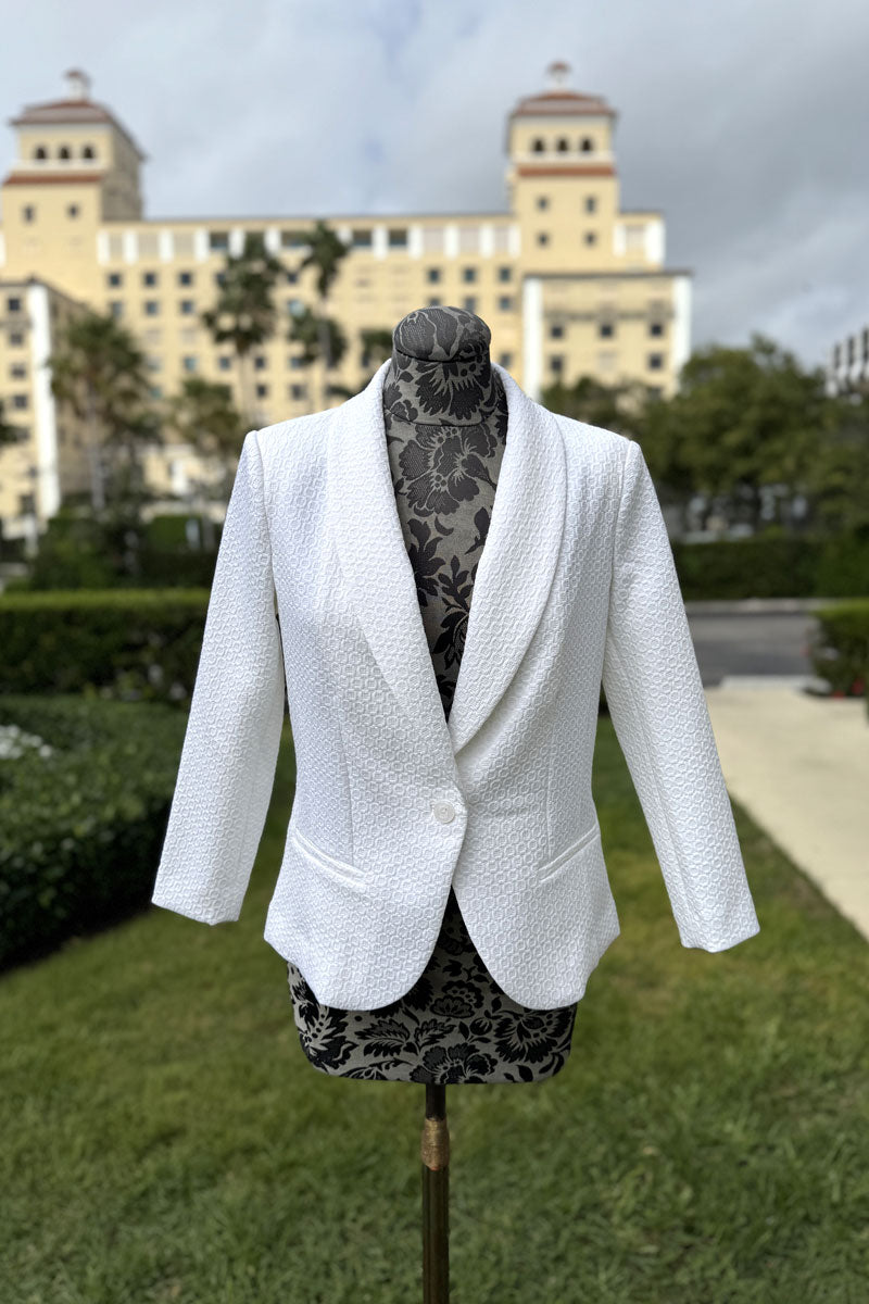 Peace of Cloth Remi Blazer in White - Mildred Hoit