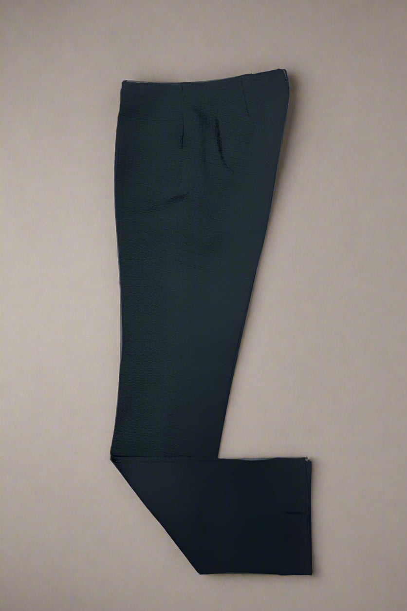 Peace of Cloth Textured Annie Pant in Black - Mildred Hoit