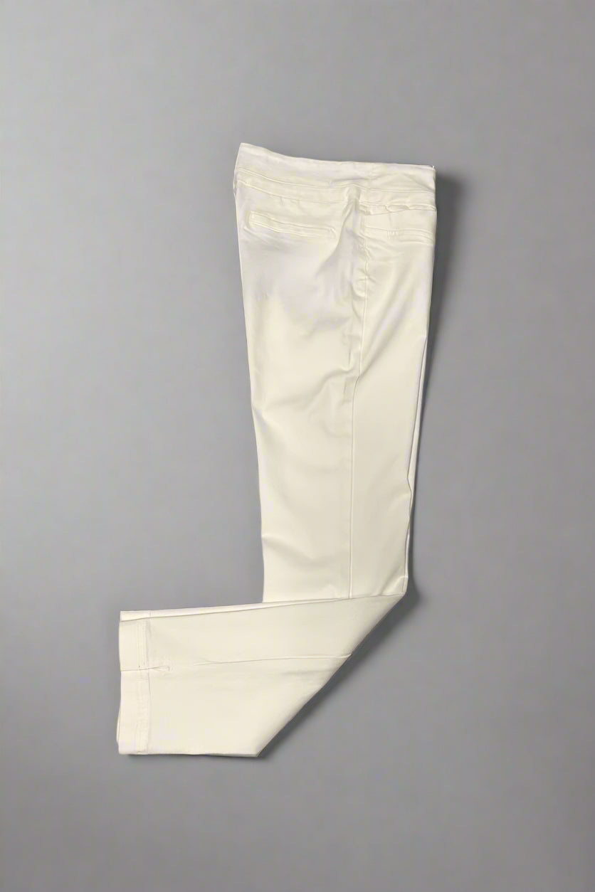 Renuar Pull-On Pant in Creme available at Mildred Hoit in Palm Beach.