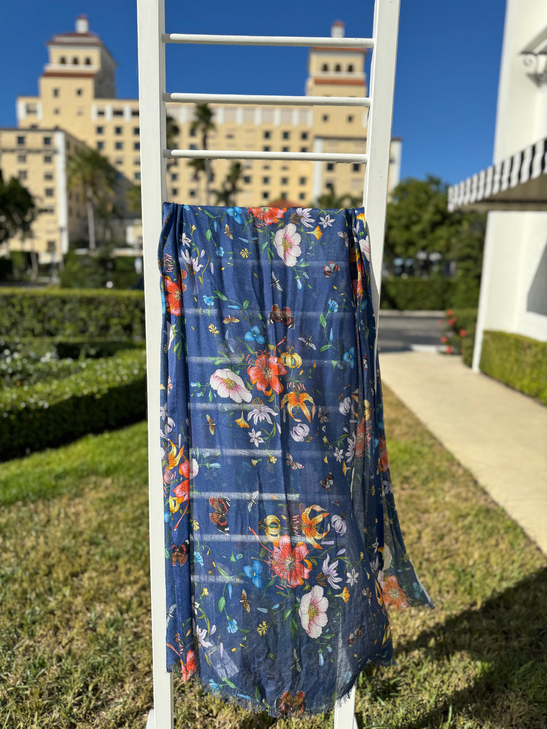 Richard Grand Scarf in Floral - Mildred Hoit