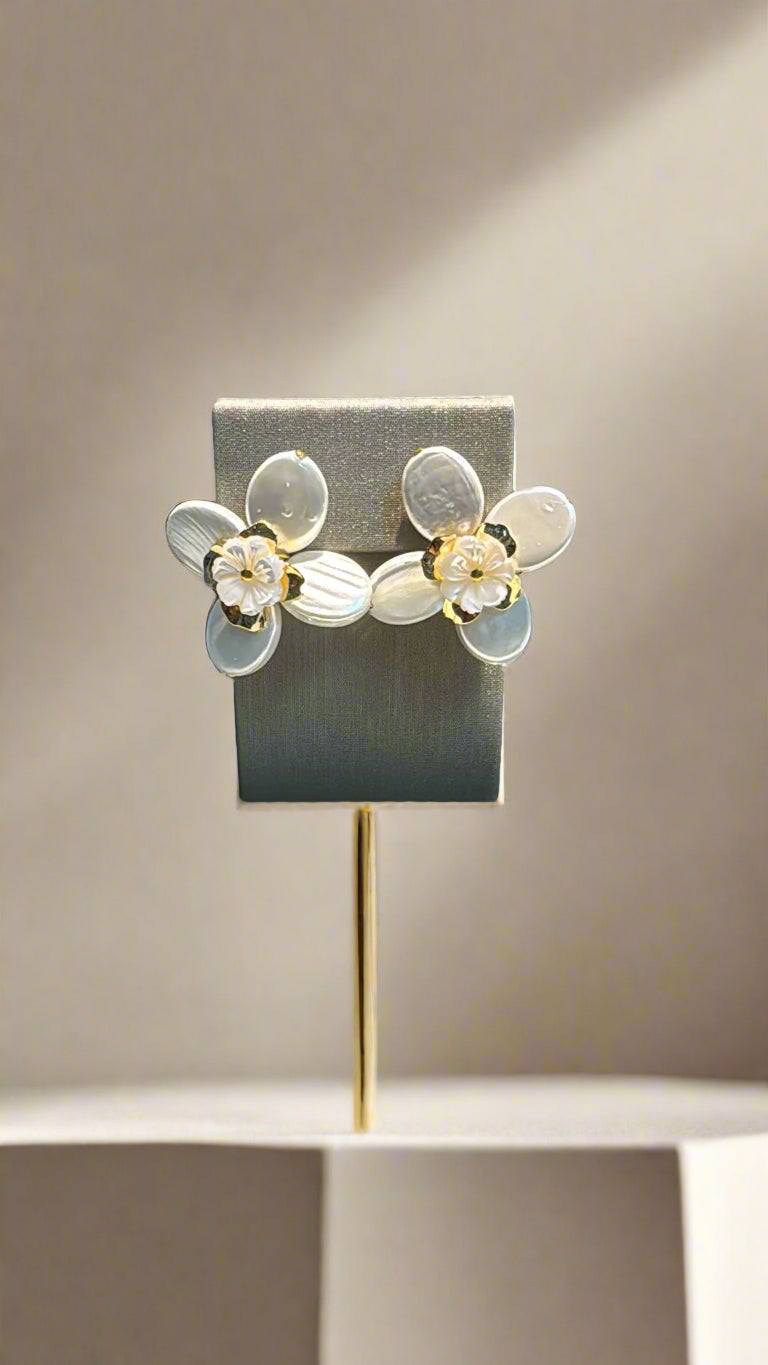 Pearl Flower Earring - Mildred Hoit