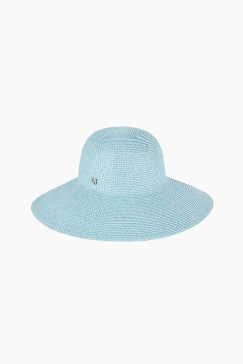 Eric Javits Hampton Hat in Aqua available at Mildred Hoit in Palm Beach.