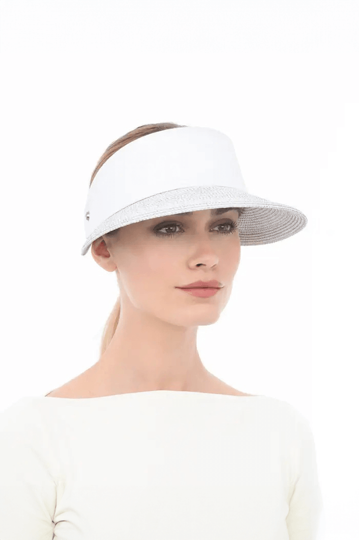 Eric Javits Champ Visor in Ice - Mildred Hoit