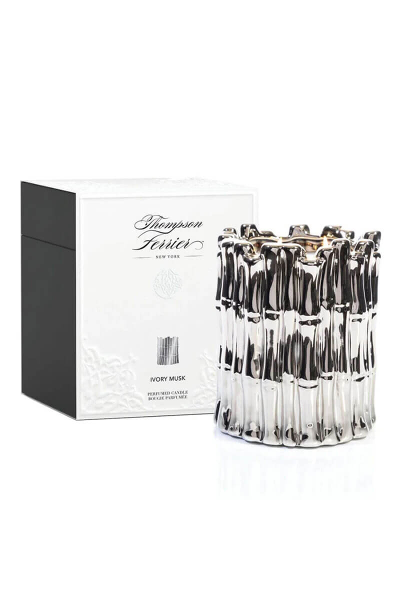 Thompson Ferrier Silver Sagano Candle - Mildred Hoit