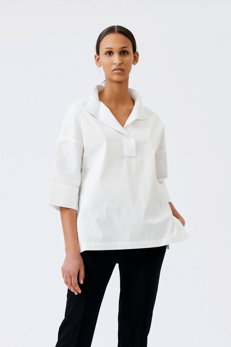 Wingate Tayne Top in Off White - Mildred Hoit