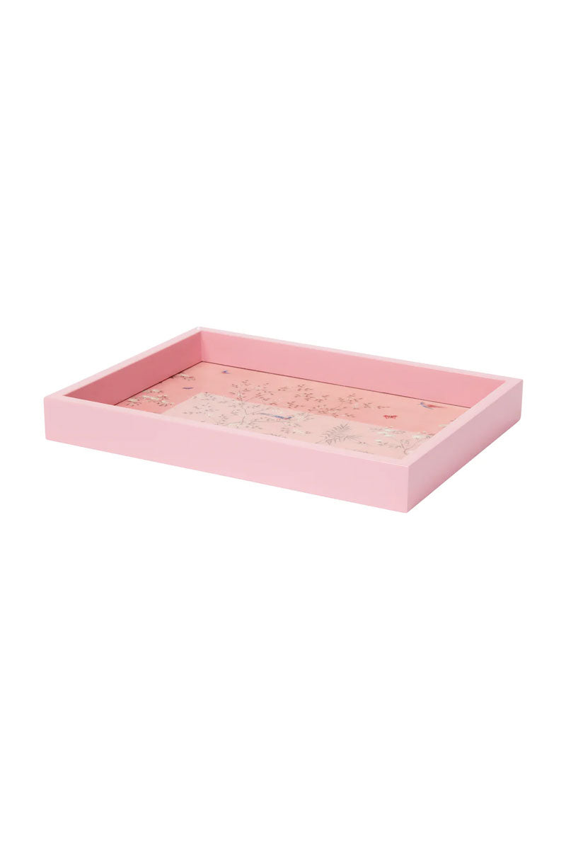 Light Pink Chinoiserie Tray - Mildred Hoit