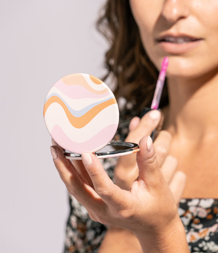 Marbled Compact Mirror - Mildred Hoit