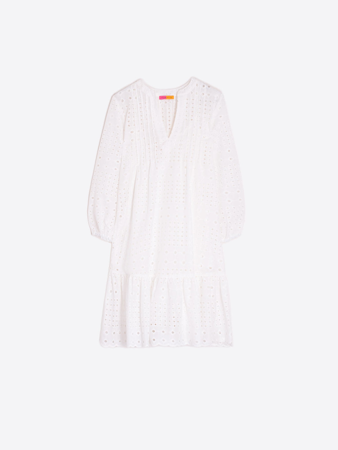 Vilagallo Taylor Sangallo Dress in White - Mildred Hoit