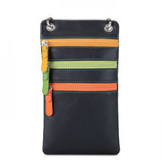 Travel Neck Purse in Black Pace