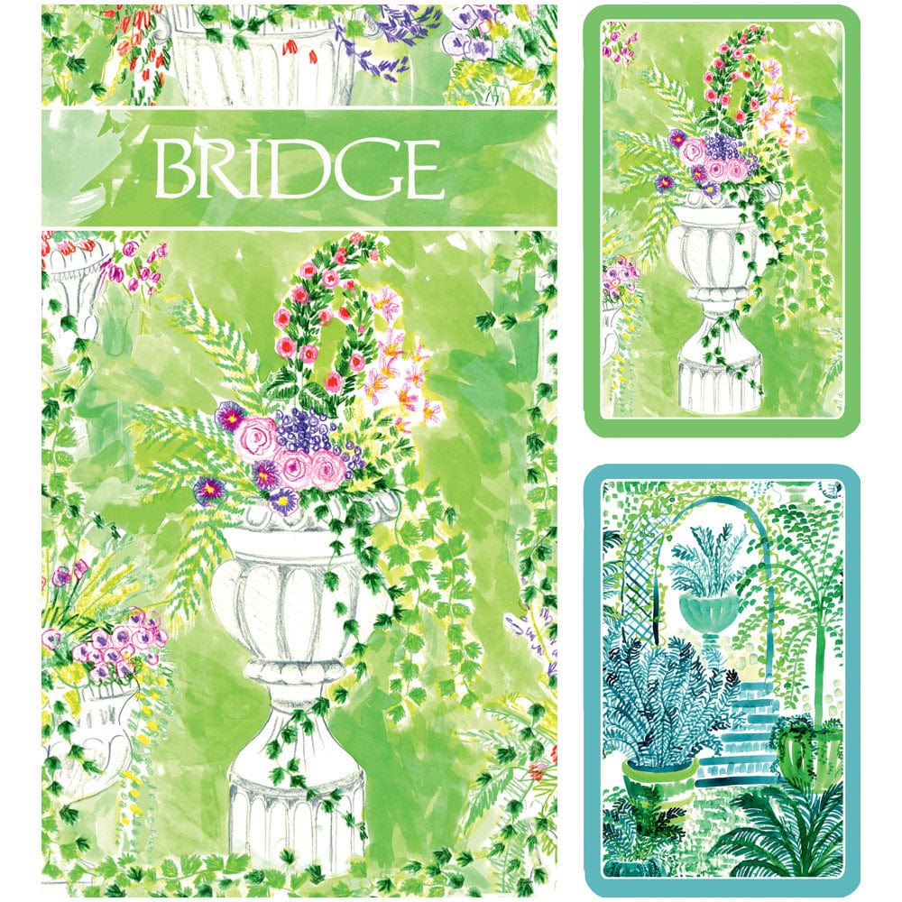 Caspari Jardin De Luxembourg Large Type Bridge Gift Sets