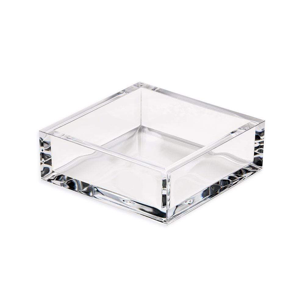 Caspari Acrylic Cocktail Napkin Holder in Crystal Clear - Mildred Hoit