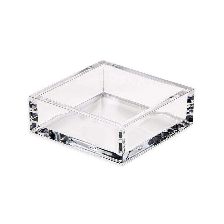 Caspari Acrylic Cocktail Napkin Holder in Crystal Clear - Mildred Hoit