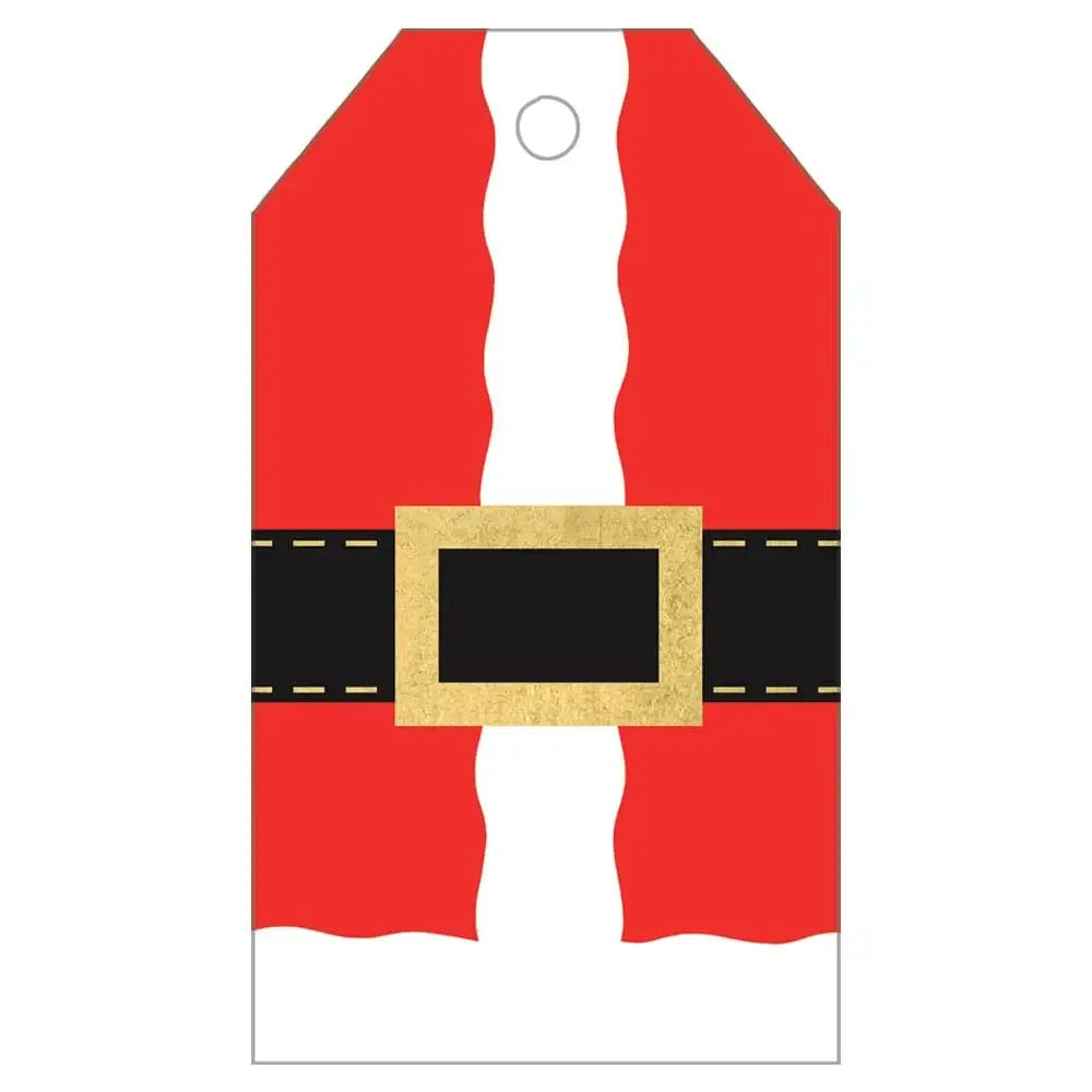 Caspari Santa Foil Gift Tag - Mildred Hoit
