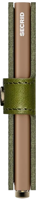 Floral Stitch Mini Wallet in Olive - Mildred Hoit