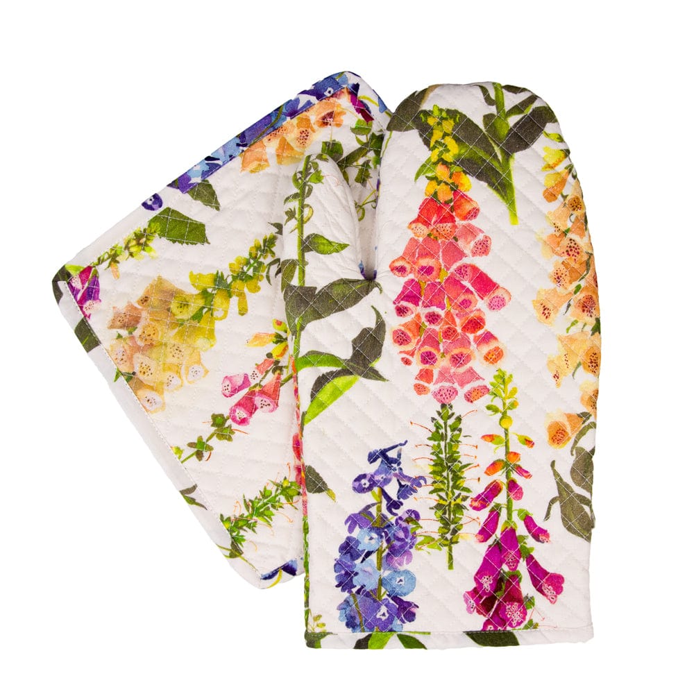 Foxgloves Oven Mitts And Pot Holders Set