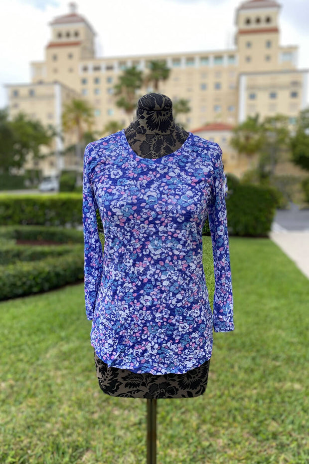 Blues Crew Neck Shirt available at Mildred Hoit in Palm Beach.