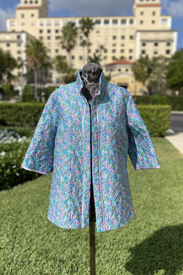 Emmelle Lavender Textured Jacket available at Mildred Hoit in Palm Beach.