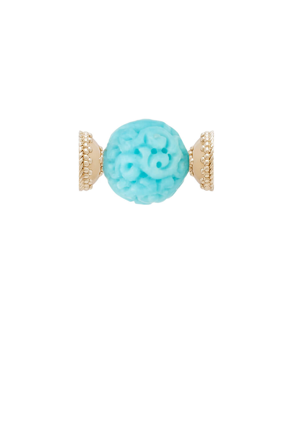 Clara Williams Carved Swirl Amazonite Centerpiece available at Mildred Hoit in Palm Beach.