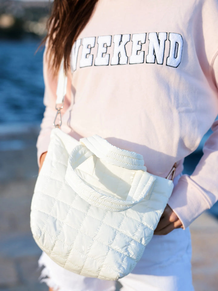Logan Mini Tote in Pearl