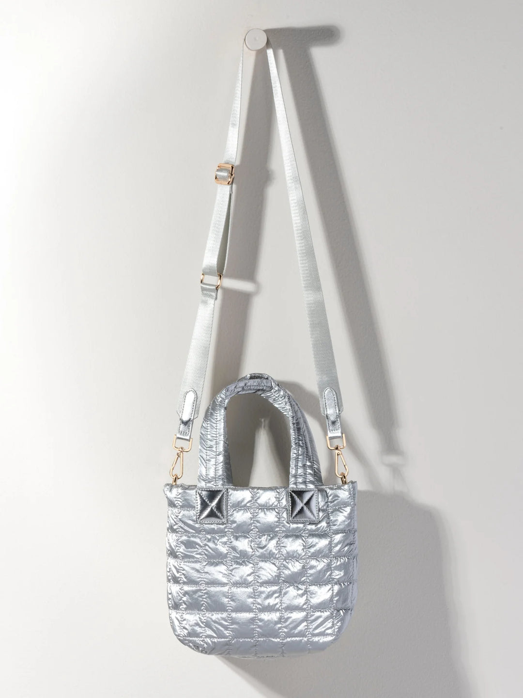 Logan Mini Tote in Silver