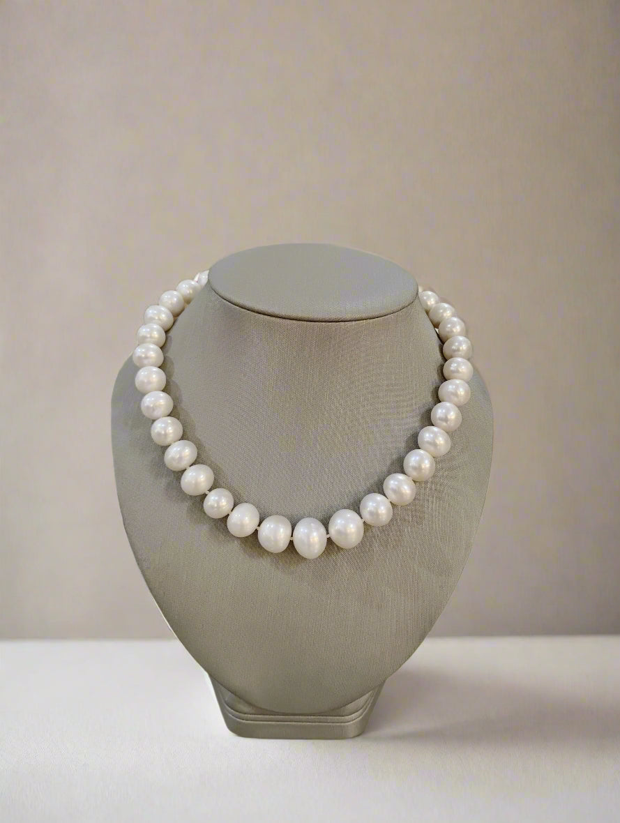 Large Potato Pearl Necklace - Mildred Hoit