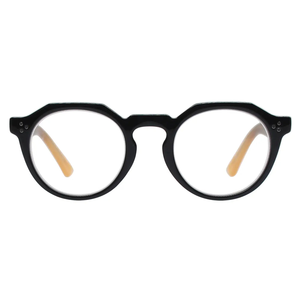 Parker Blue Light Readers in Black & Cream - Mildred Hoit