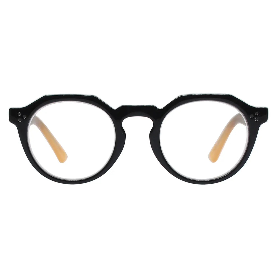 Parker Blue Light Readers in Black & Cream - Mildred Hoit
