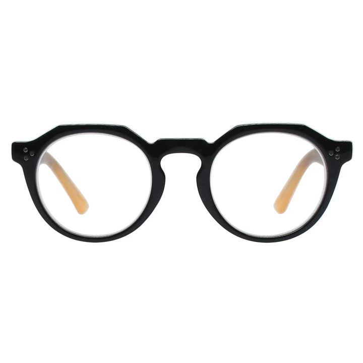 Parker Blue Light Readers in Black & Cream - Mildred Hoit