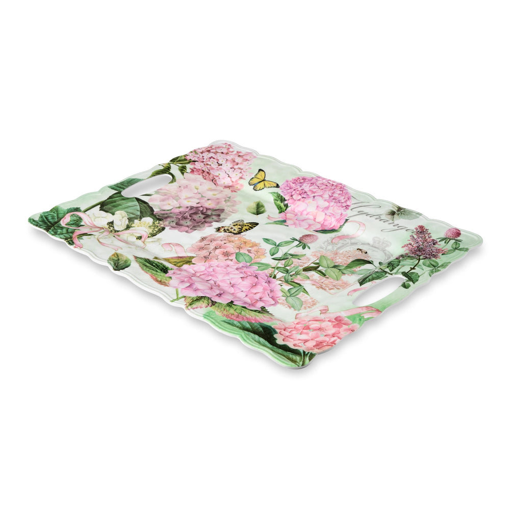 Garden Path Melamine Rectangular Platter with Handles - Mildred Hoit
