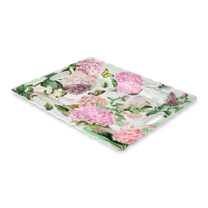 Garden Path Melamine Rectangular Platter with Handles - Mildred Hoit